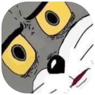 🙀 Tom Cat Tom and Jerry cartoon, meme, funny, cat, expression telegram sticker