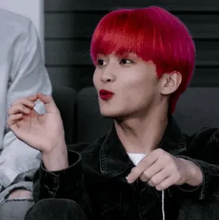 🗼 persona, uomo, kpop, capelli rossi telegram sticker