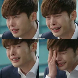 😭 Lee Jong-suk lee jongsuk piangere, triste, drama coreano, attore, emozione, arrabbiato, lacrime telegram sticker