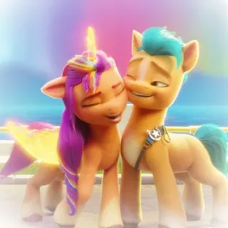 😇 Sunny Starscout My Little Pony: A New Generation ポニー, 友情, 漫画, ファンタジー, 可愛い, ユニコーン, 馬 telegram sticker