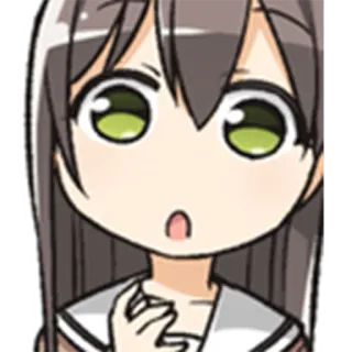 😲 アニメ, 女の子, ちび, かわいい, 漫画, マンガ whatsapp sticker