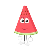 😍 Wassermelone, Obst, Essen, Cartoon, Süß, Sommer telegram sticker