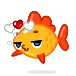 Gold Fish telegram stickers