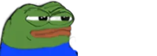 😕 Pepe the Frog frog, meme, pepe, smug, neutral telegram sticker