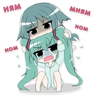 🍴 ням
мням
ном
ном Anime, Chibi, Słodkie, Kawaii, Manga, Kreskówka telegram sticker