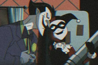 🧃 Harley Quinn harley quinn, the joker, cartoon, batman, villains, dc comics, cartoon character whatsapp sticker