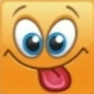 😋 Emoji, Drôle, Dessin animé, Visage, Langue whatsapp sticker