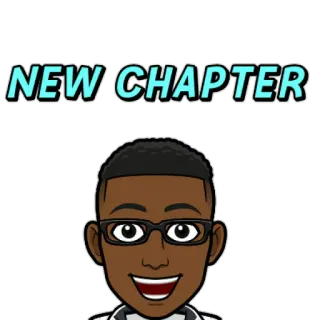 🔜 NEW CHAPTER 新章, モチベーション, 成功, Bitmoji, 自己成長, キャラクター telegram sticker