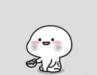 ✨ fofo, kawaii, blob, feliz, desenho animado telegram sticker