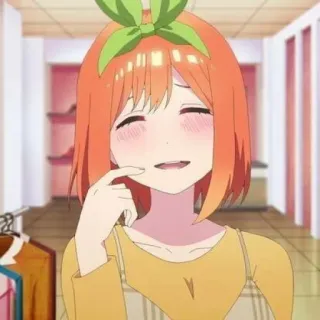 👒 Yotsuba Nakano The Quintessential Quintuplets Anime, Garota, Fofa, Sorriso, Personagem, The Quintessential Quintuplets, Yotsuba Nakano telegram sticker