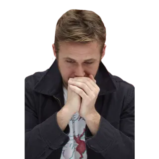 🙏 Ryan Gosling acteur, film, beroemdheid, portret whatsapp sticker