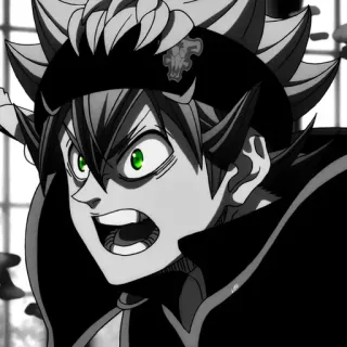 💚 Asta Black Clover Anime, Manga, Shonen, Black Clover, Asta, Magia, Fantasy whatsapp sticker