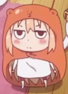 😐 Anime, Dessin animé, Sweat à capuche, Ours, Mignon, Personnage, Illustration whatsapp sticker