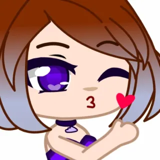 😘 3 поцелуй, сердце, мультфильм, милый, цифровое искусство, анимированный telegram sticker