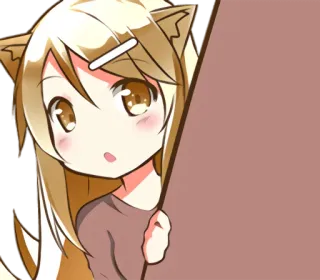 😯 Anime, Manga, Cartoon, Süß, Mädchen, Kawaii telegram sticker