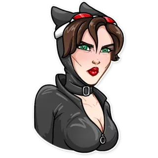 😠 Catwoman catwoman, dc comics, superheld, comic, cartoon, bösewicht telegram sticker