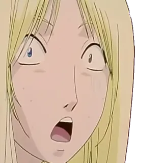 😯 anime, surprised, shocked, face, emotion telegram sticker