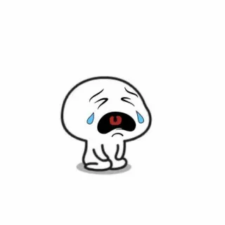 😭 pianto, triste, cartone animato, lacrimoso, arrabbiato telegram sticker
