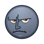 😠 อิโมจิ, ใบหน้า, จริงจัง, โกรธ, สีหน้า, การ์ตูน telegram sticker