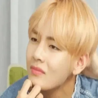 😕 V V, BTS, Kpop, Sänger, Idol, Porträt telegram sticker