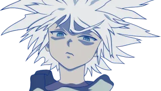 😡 Killua Zoldyck Hunter x Hunter anime, killua, hunter x hunter, lightning, boy, animation whatsapp sticker