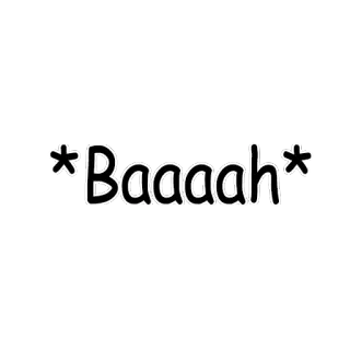 🐐 Baaaah овца, бее, животное, звуковой эффект telegram sticker