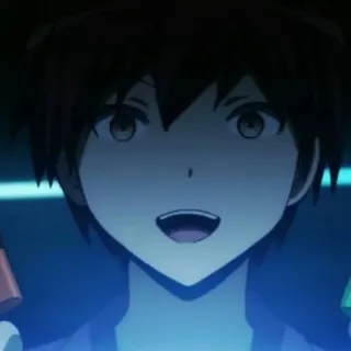 🎈 Karma Akabane Assassination Classroom Anime, Desenho animado, Personagem, Sorrindo, Menino, Karma Akabane, Assassination Classroom whatsapp sticker
