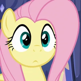 😞 Fluttershy My Little Pony Kartun, Poni, Binatang, Lucu, Ramah telegram sticker