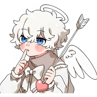 Ангельский мальчик @Nyasticks telegram stickers