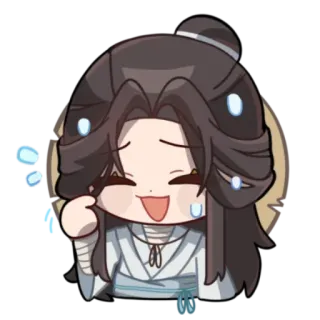 😅 anime, chibi, cute, cartoon, fanart, illustration whatsapp sticker