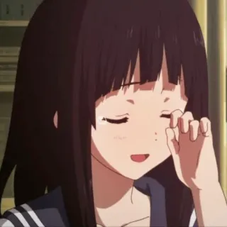 🧚‍♂️ anime girl, school uniform, cartoon, cute, young, teen telegram sticker