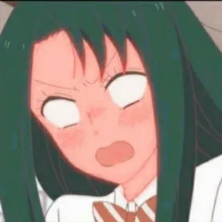 🧸 Anime, Cartoon, Gezicht, Boos, Uitdrukking, Grappig telegram sticker