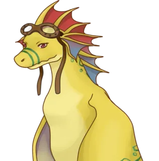 🙂 dragón, fantasía, personaje, aviador, animal whatsapp sticker