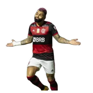 🤷‍♂ soccer, football, player, sports, athlete, brazil, red, black telegram sticker