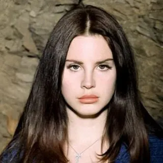 🍒 Lana Del Rey singer, portrait, celebrity, woman, music telegram sticker