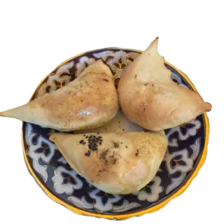 🍽 еда, самса, выпечка, узбекский, азиатский, печеный telegram sticker