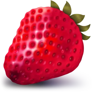 🍓 клубника, фрукт, красный, еда, сладкий, десерт, ягода telegram sticker