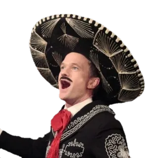 😏 Barney Stinson How I Met Your Mother Mariachi, Abito, Cappello, Cantare, Barney, Stinson telegram sticker