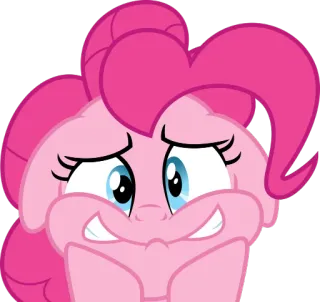 😖 Pinkie Pie My Little Pony Kartun, Poni, Pinkie Pie, My Little Pony, Meme, Lucu, Ekspresi telegram sticker