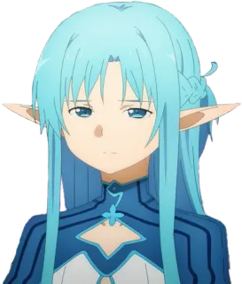 😔 Asuna Sword Art Online Anime, Desenho animado, Garota, Personagem, Elfo, Sword Art Online, Asuna telegram sticker