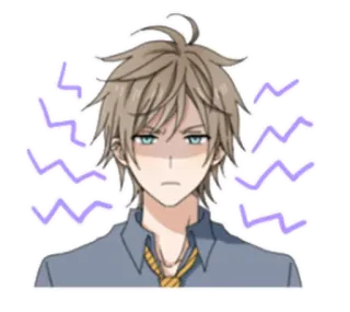 😐 Anime, Manga, Wütend, Ausdruck, Cartoon, Verärgert whatsapp sticker