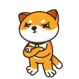 😡 hond, dier, cartoon, schattig, huisdier, puppy, shiba inu, boos whatsapp sticker