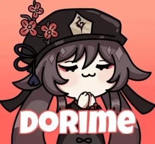 🙏 DORIME アニメ, キャラクター, 可愛い, かわいい, 帽子, 花 telegram sticker