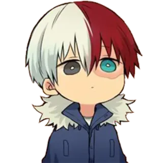 😶 Shoto Todoroki My Hero Academia Anime, Manga, Shoto, Todoroki, My Hero Academia, Karakter whatsapp sticker
