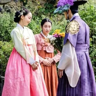 ❤ Korean, Hanbok, Traditional clothing, Drama, People, Culture telegram sticker