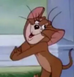 ☺️ cartoon, mouse, animal, character telegram sticker