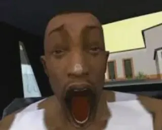 😧 Carl Johnson Grand Theft Auto: San Andreas whatsapp sticker