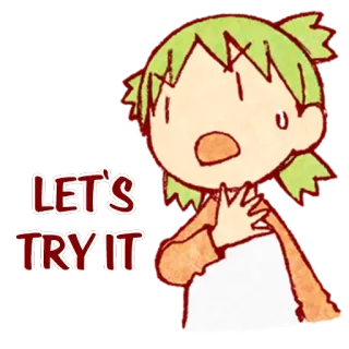 🔥 LET'S TRY IT anime, cartoon, encouragement, motivation telegram sticker