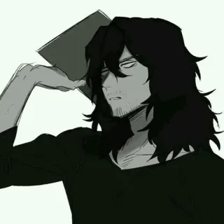 😑 Shota Aizawa My Hero Academia Aizawa, Shota Aizawa, Eraserhead, My Hero Academia, anime, manga telegram sticker