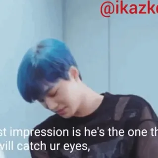 🇧🇼 first impression is he's the one that will catch ur eyes, whatsapp sticker